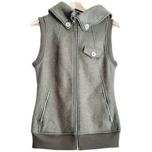 BURTON DryRide Snowboard Starr Hooded Vest Melange Green Sz S